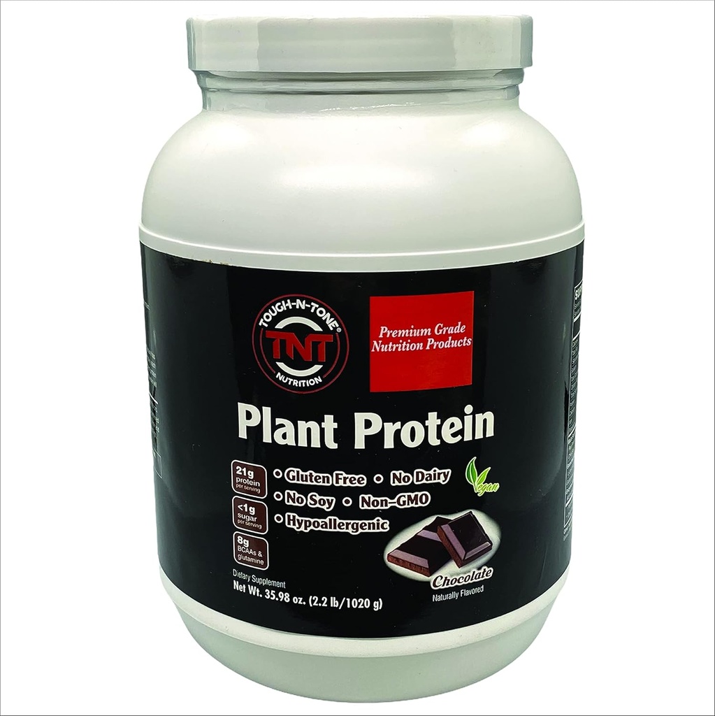 TOUGH-N-TONE Premium Grade Taimevalk Maitsev Šokolaad Vegan Shake, herned, Cranberry, chia ja Sacha inchi, Omega-3 EFAs, Vegan & Vegetarian no Dairy no Wheat no Gluten no Soy