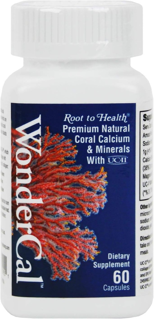 Hsu's Ginseng SKU 2955 | WonderCal, 60 Count | Coral Calcium Supplement | | 60ct pudel, B000153ROK