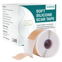 Silicone Scar Sheets (1.6 "x 158" Roll-4M), Silicone Scar Tape for Scar Removal Treatment, Reusable Silicone Scar Strips for C-Section, Keloid, Burn, Acne, Surgical Scars