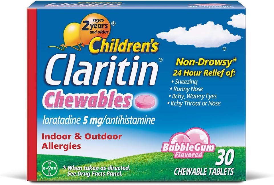Claritin 24 tundi allergia närimistables lastele, mitte unine allergia leevendamine, 30 krahv