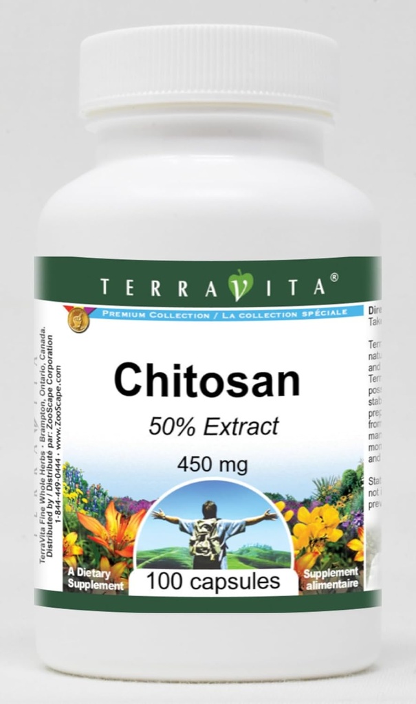 Kitosaan 50% - 450 mg (100 kapslit, ZIN: 519711)