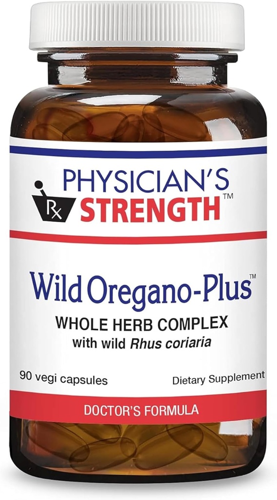 Arsti tugevus Wild Oregano-Plus - 90 kapslit - toetab tervislikku immuunsüsteemi, seedimist ja luud ja liigesed - Non-GMO - 90 Servings