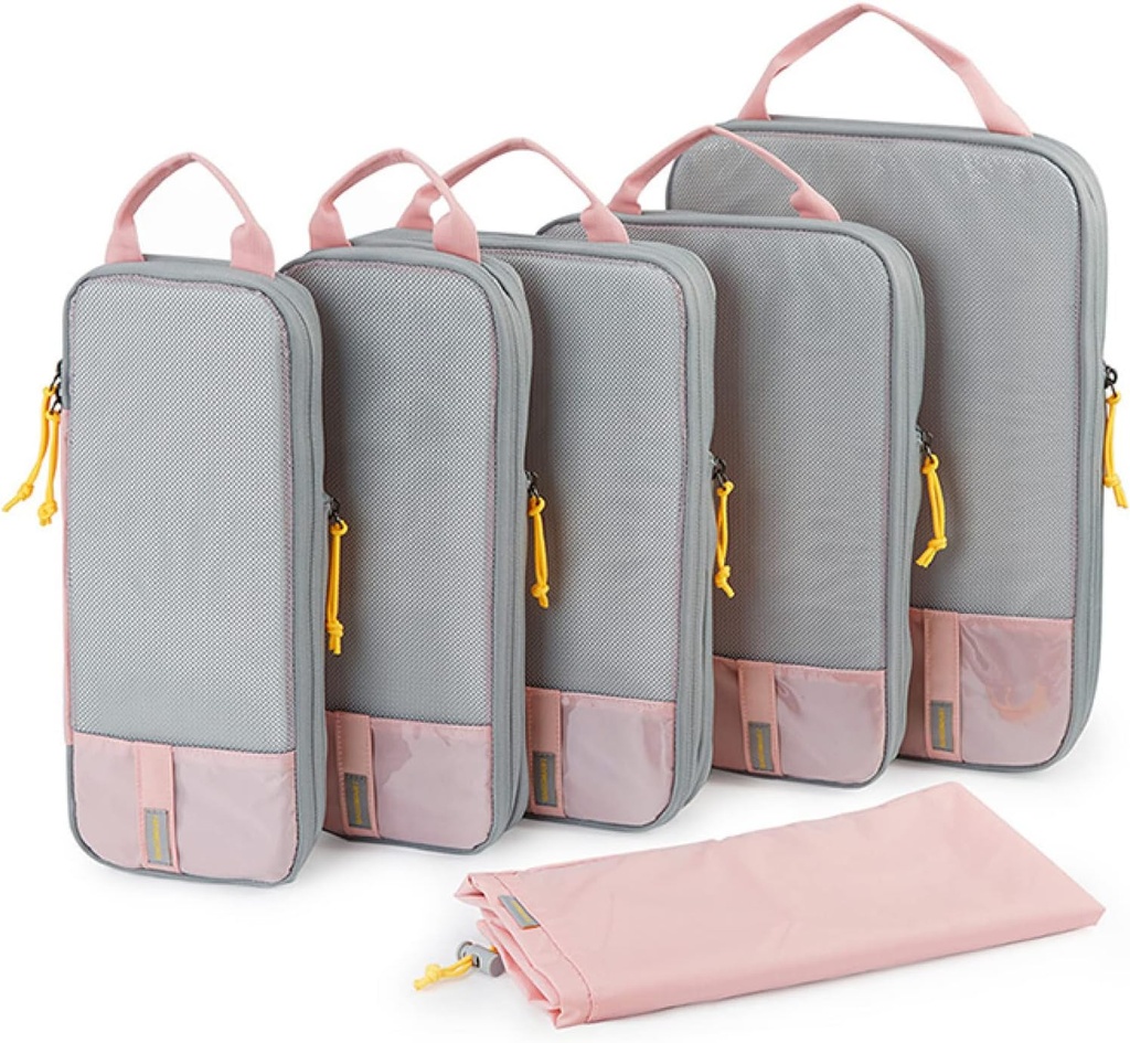 BAGSMART 6 set /4 set/2 set Compression Packing Cubes for Travel, Lightweight Pagasikorraldaja kotid, Durable Space Saver Bags Travel Essentials