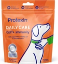 Protexin Daily Care Gut + Immuunsus | 60 koera närimist, Türgi ja Jõhvikalõhnalise koera toidulisand | Probiootikumid koertele, koer Postbiootikumid