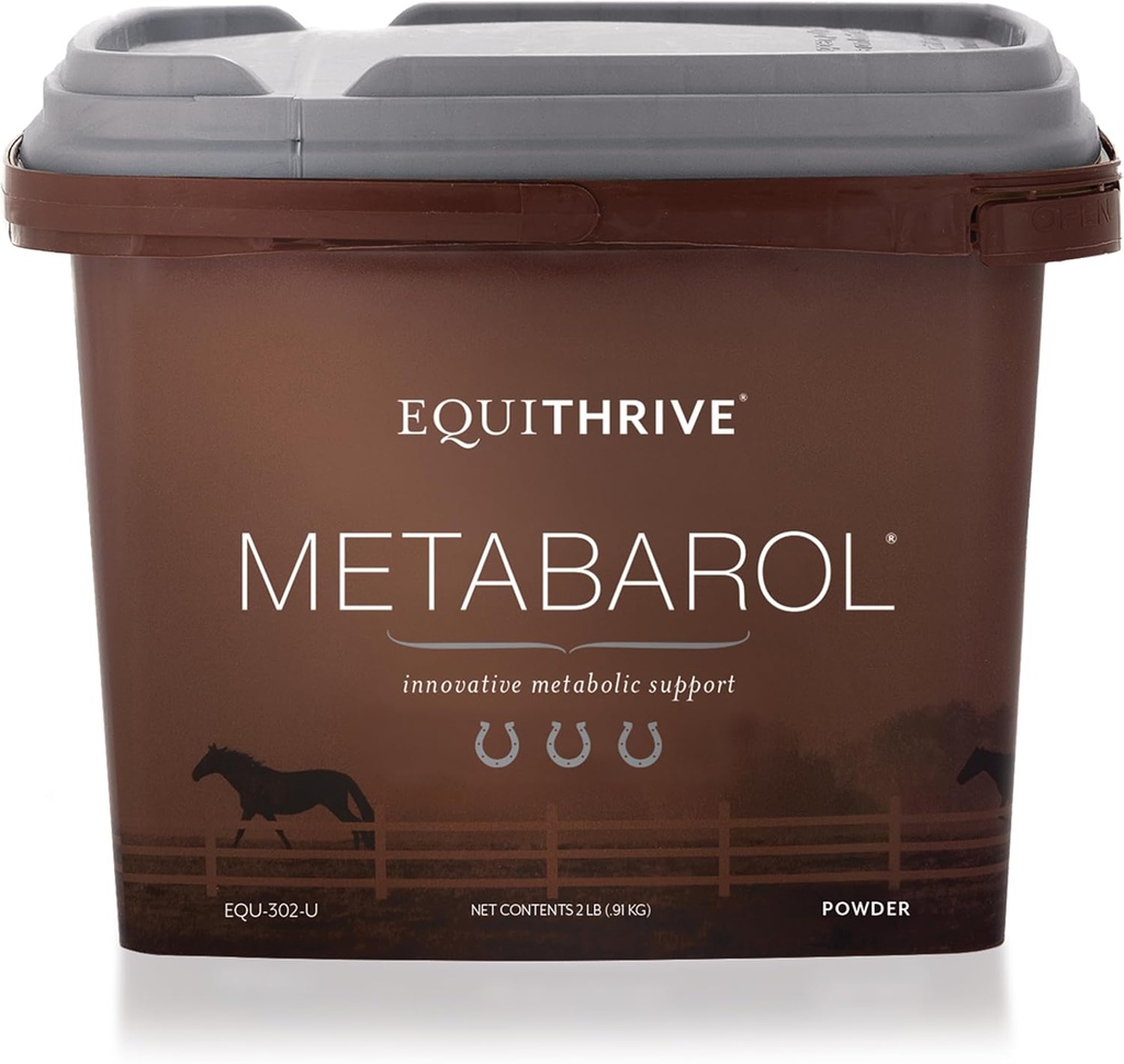 Metabarol Horse Supplement Pulber koos Resveratrooliga, Metaboolne toetus hobustele, Hobuste ainevahetuse lisand, Hobuste hooldustooted, 2 naela
