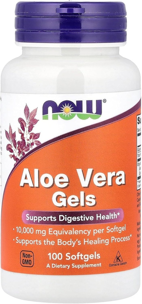 NOW Foods Aloe Vera 10 000 Gels 100 Sgels