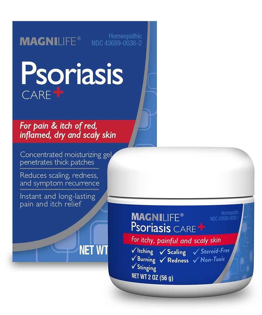 MagniLife psoriaasi hooldus +, looduslik sügelus ja valu leevendamine, niisutamine aitab vähendada punetust, skalpimist ja lagundamist kehal ja peanahal - lõhnatu, mittemürgine - 2oz