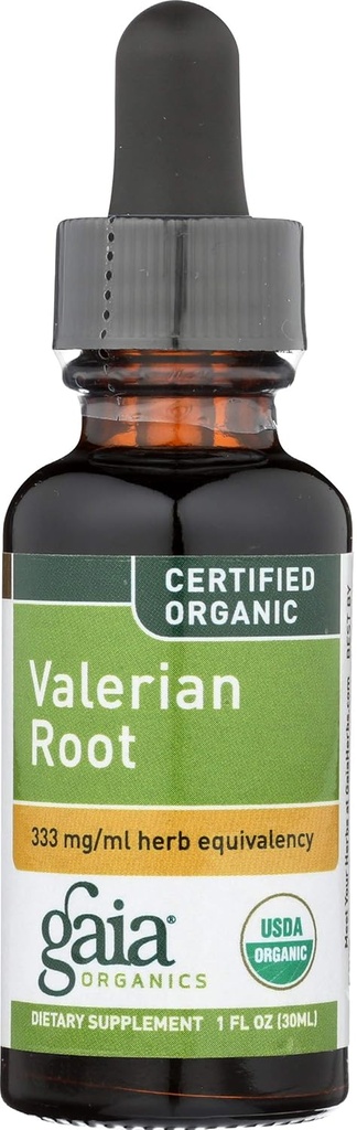 Gaia maitsetaimed Orgaaniline Valerian Juurekstrakt, 1 Fz