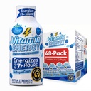 Vitamiinenergia Immuunsus + ekstra tugevus Energia Shot Blue Vaarika 48 Pack, 260mg looduslik kofeiin, B-vitamiinid, tsitikoliin, roheline tee, immuunsuse ja fookuse toetus, null suhkur, gluteenivaba 1,93 fl oz