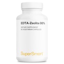 Supersmart - EDTA tseoliit 98% (täiustatud valem) - piimaohaka ja peterselliga - suure tugevusega toidulisand | valmistatud USAs | Mitte-GMO & Gluteenivaba - 90 taimekapslit