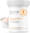 Pure Therapro Rx Liposomal C-vitamiini pulber, patenteeritud PureWay Vegan C-vitamiini lisand, toetab tervislikku vananemist, immuunsüsteemi funktsiooni ja kollageeni moodustumist, mitte-GMO-d, valmistatud USA-s (66 g 120 serveerimist)