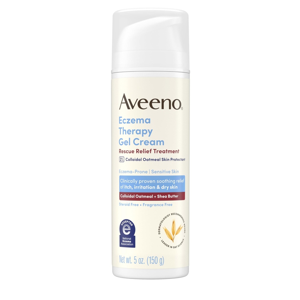 Aveeno ekseemravi Päästeabiravi Geelkreem kolloidse kaerahelbed Nahakaitsevahend, koheselt Soojeneb & Jahutab Sügelev Kuiv Naha Leevendus, Steroid & Lõhnaaine Vaba, 5, 0 fl. oz