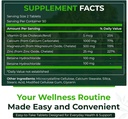 Natural Nutra 500 Count, Kaltsium Magneesium Tsink Lisa D3-vitamiini Luude Tugevus, Aitab Parandada Seedimist, Tervis Gluteenivaba ja Suhkruvaba, Essential Mineral Complex