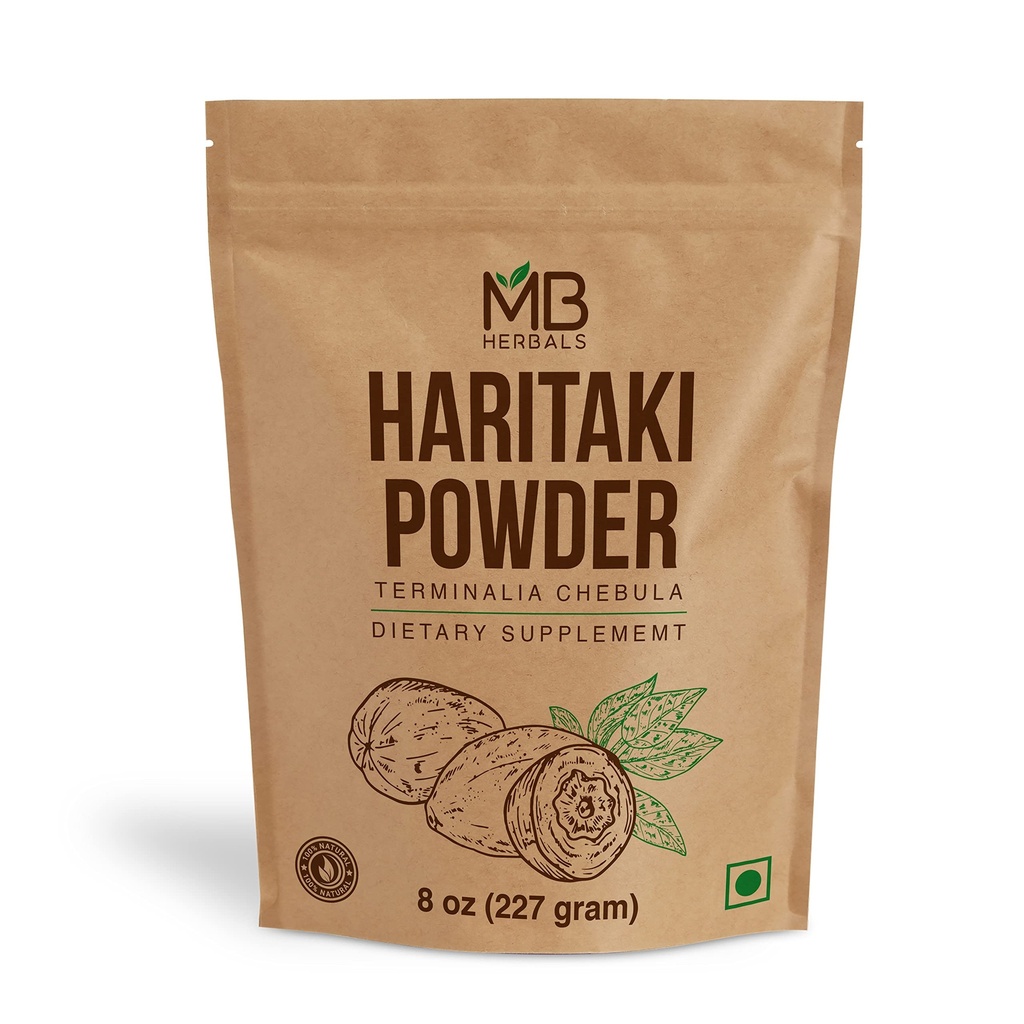 MB Taimed Haritaki Powder 8 oz / 227 Gram / 0, 5 lb | Pähklipulber | Terminalia chebula Harde Chebulic Myrobalan | Gluteenivaba | Säilitusaineteta