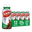 BOOST Kõrge Valgu Joogivalmis Tasakaalustatud Toitumisjook, Rikas Šokolaad, 8 FL OZ (12. pakk)