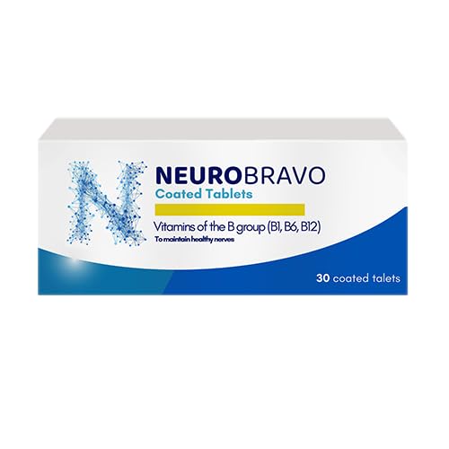 Neurobravo Vitamiin B1, B6, B12 Tabletid närvide tervise, närvivalu, tuimus, lihaste jäikus, lihaskramp, kahjustatud meeled