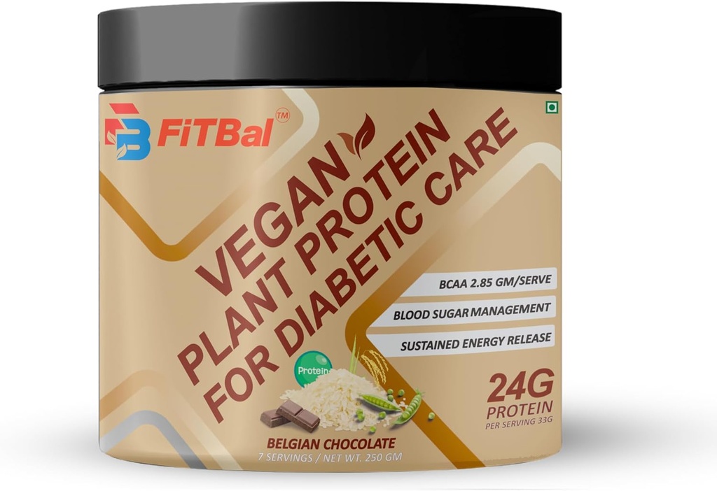 Belgia šokolaad Vegan Taimevalgu pulber Diabeetiliseks hoolduseks 250 Gram (7 Servings) Teenitav kogus-33G 24G valku ühe serveerimise kohta, glutamiin - 3,32 Gm