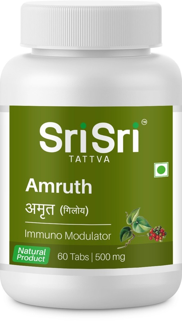 Sri Sri Products Ayurveda Amruth Immuno Modulaator Tablett 500Mg PACKOF 2