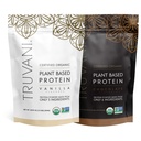 Truvani taimepõhine valgupulber - USDA sertifitseeritud orgaaniline, vegan, GMO-vaba, piimavaba, sojavaba ja gluteenivaba - 2 pakendit 20 serveerimisega (šokolaad ja vanilje)