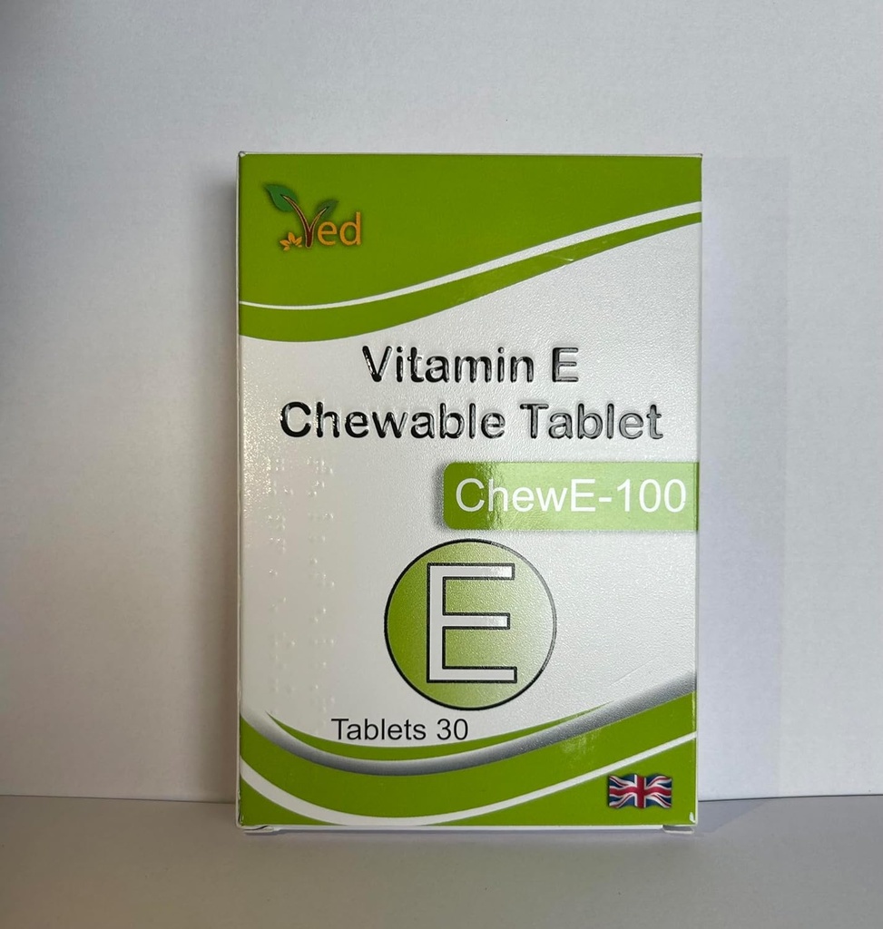 Ved Vitamiin E 100 MG SheWABLE tablett (pakendis 30)