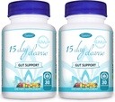 15 Day Cleanse Gut Support 2 Pack | Colon Broom, Detox Supplement Senna, Cascara Sagrada & Psyllium Husk, meestele ja naistele | Kokku 60 kapslit