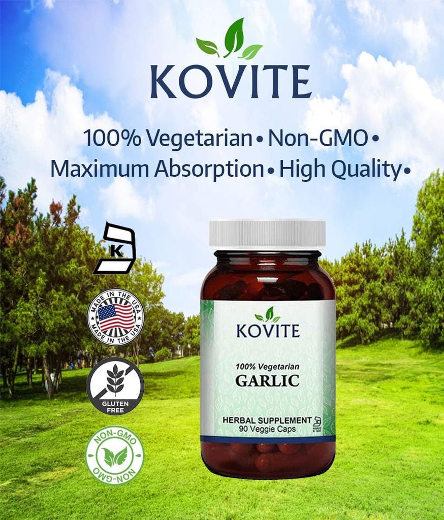 Küüslauk 500 mg 100% taimetoitlane - 90 köögiviljakapslit