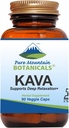 Pure Mountain Botanicals Kava Kapslid - 90 Kosher Vegan Caps koos 400mg Wild Vanuatu Kava Juur ekstrakt