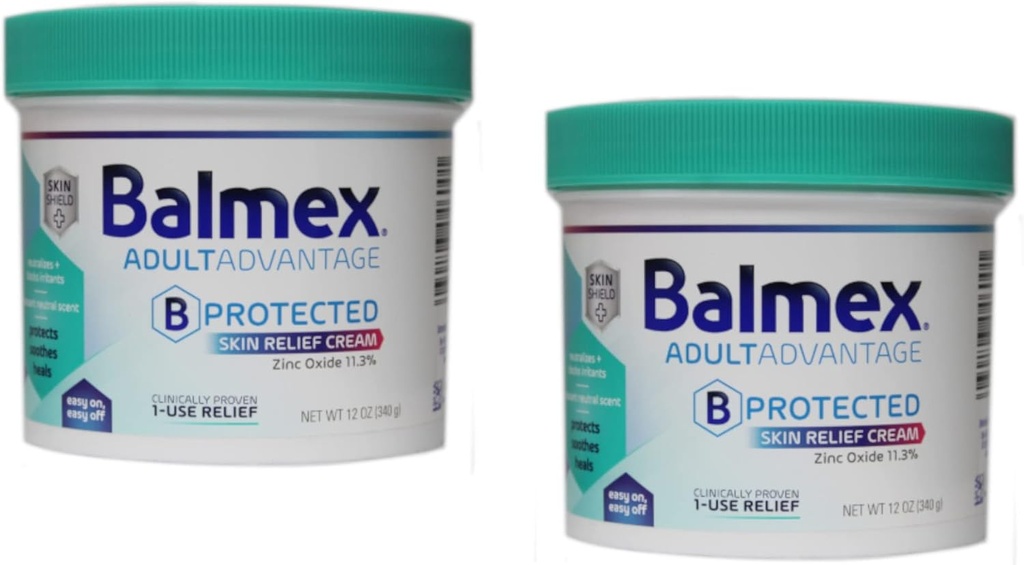 Balmex Adult Care Lööve Cream, 12oz, (Pack of 2)