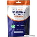 Vitamatic Magnesium Citrate 1000mg per Serving Toetab Lihas-, liiges- ja südametervise 250 Grams - 250 Servings