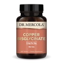 Dr Mercola Copper Bisglütsinaat, 90 serveerimist (180 tabletti), toidulisandeid, 8 mg päevas, Mini Tabs, toetab üldist tervist, Non GMO