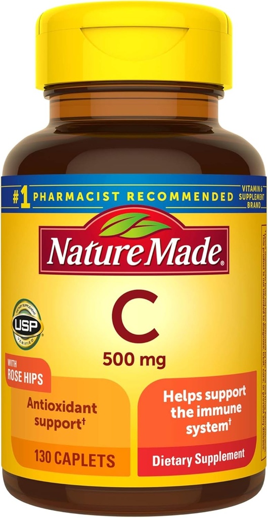 C-vitamiin 500 mg kapslid roosipuustega, 130 loend