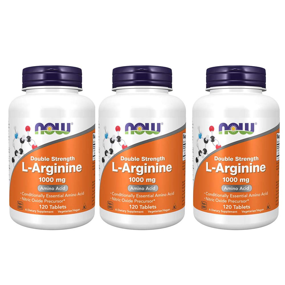 Nüüd toidud L-arginiin 1000mg, 120 tabletti (3. pakend)