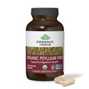 ORGANIC INDIA Psyllium Husk kapslid - Fiber Supplement, tervislik kõrvaldamine - Vegan, Keto Sõbralik, Gluteenivaba, USDA sertifitseeritud orgaaniline, mitte-GMO, lahustuv ja lahustumatu kiudallikas - 180 Count
