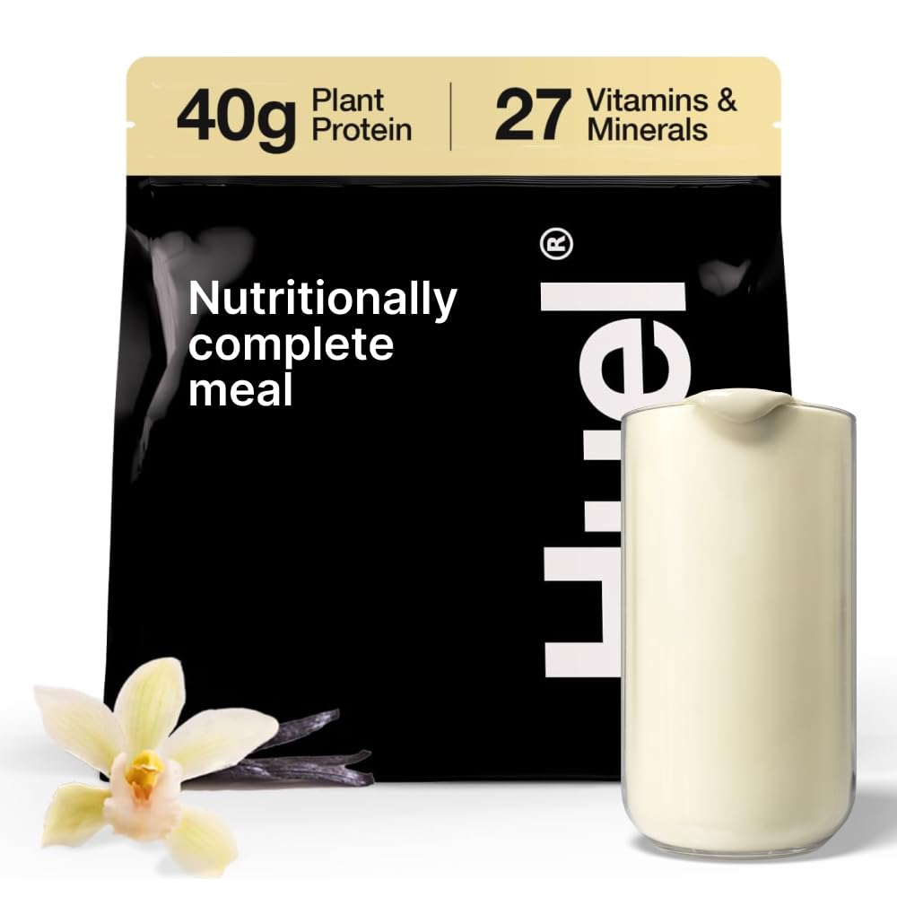 Huel Black Edition | Vanilje 40g Veganvalgupulber | Toitumisalane täielik toit | 27 vitamiini ja mineraali, Gluteenivaba | 17 serveerimist | Scoop ei sisalda plastiku vähendamiseks