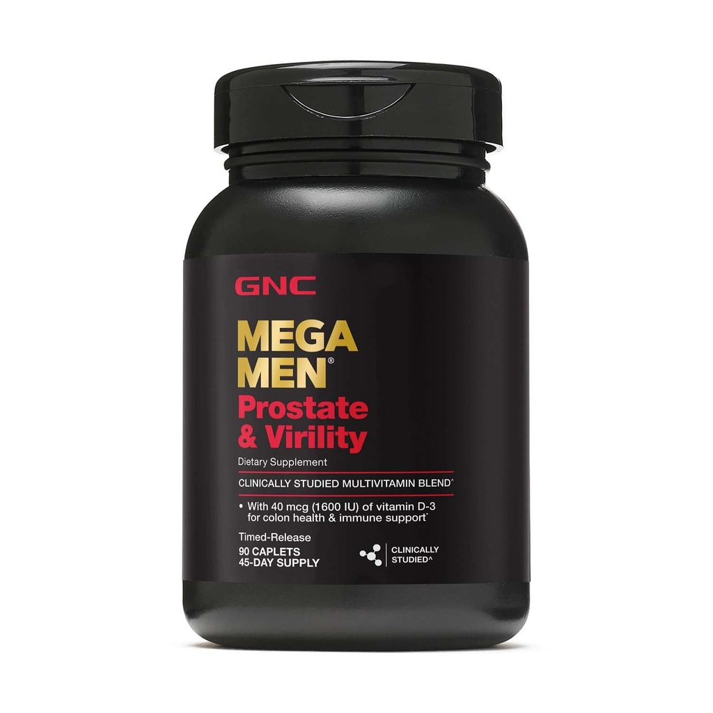 GNC Mega meeste eesnäärme ja viiruse multivitamiin, toetab optimaalset seksuaaltervise ja eesnäärme tervist, 90