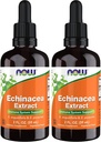 NOW Supplements, Echinacea Extract Vedel tilgutiga, Immuunsüsteemi tugi *, 2-kordne (pakk 2)