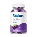 Bariatric Fusion Raualisand Naistele Aneemia | Näritav raud C-vitamiiniga | Viinamarjamaitseline pehme närimine | Õrn kõhu raudfumaraat naistele ja meestele | Gluteenivaba | 60 loend