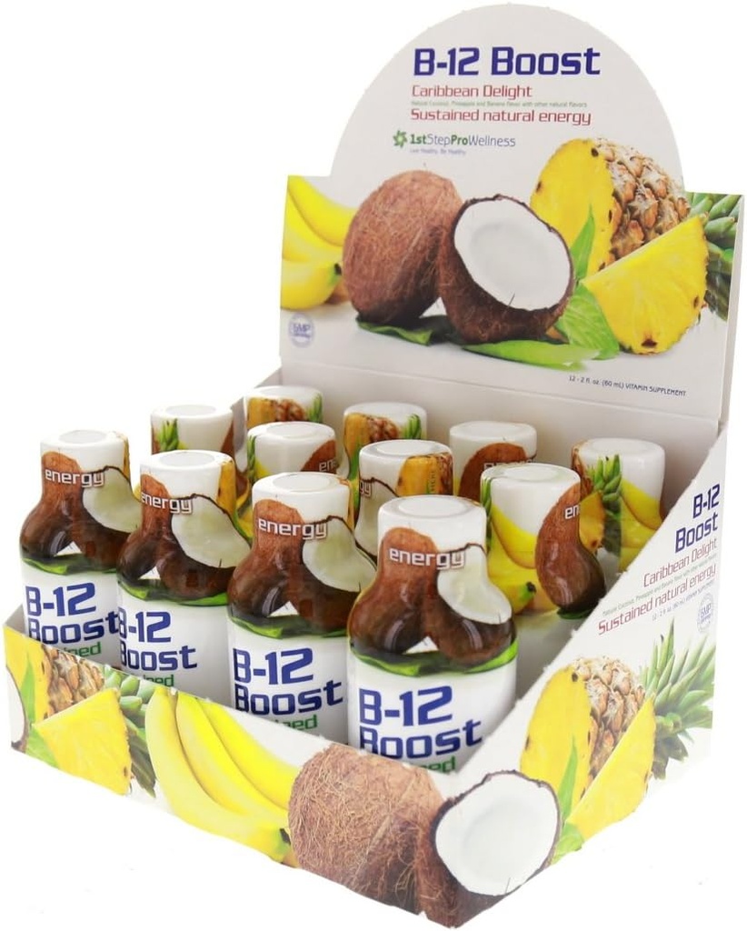 1st Step High Performance Fitness B-12 Boost, 12-2oz pudelid