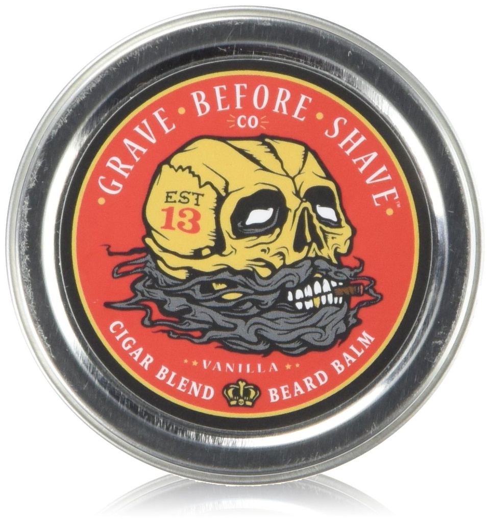Grave Before ShaveTM sigar Blend Beard Balm (Sigar/Vanilla lõhn) (2 oz.)