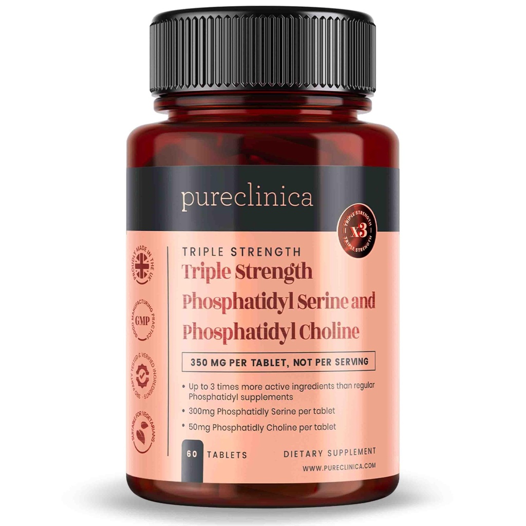 pureclinica kolmekordne tugevus Fosfatüülseriin ja fosfatidüülkoliin x 60 tabletti