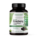 EMERALD LABS Elderberry Plus - Seedetrakti ja immuunsuse tugi Euroopa Elderberry ekstraktiga, C-vitamiin PureWay-C & Albion Kelaaditud tsink - Vegan & Gluteenivaba - 60 köögiviljakapslit (30-päevane pakkumine)