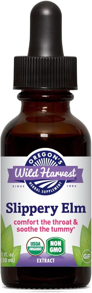Oregon's Wild Harvest 1: 4 Organic Slippery Elm Extract, 1 Fluid Ounce