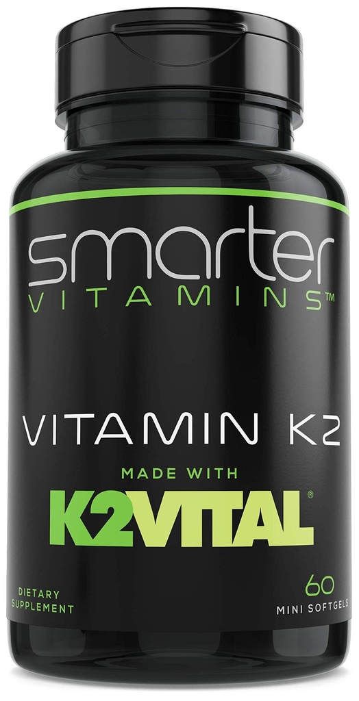 Nutikam vitamiin K2 MK7 100mcg, valmistatud K2VITAL ja Kale, 60 Vedel Softgels