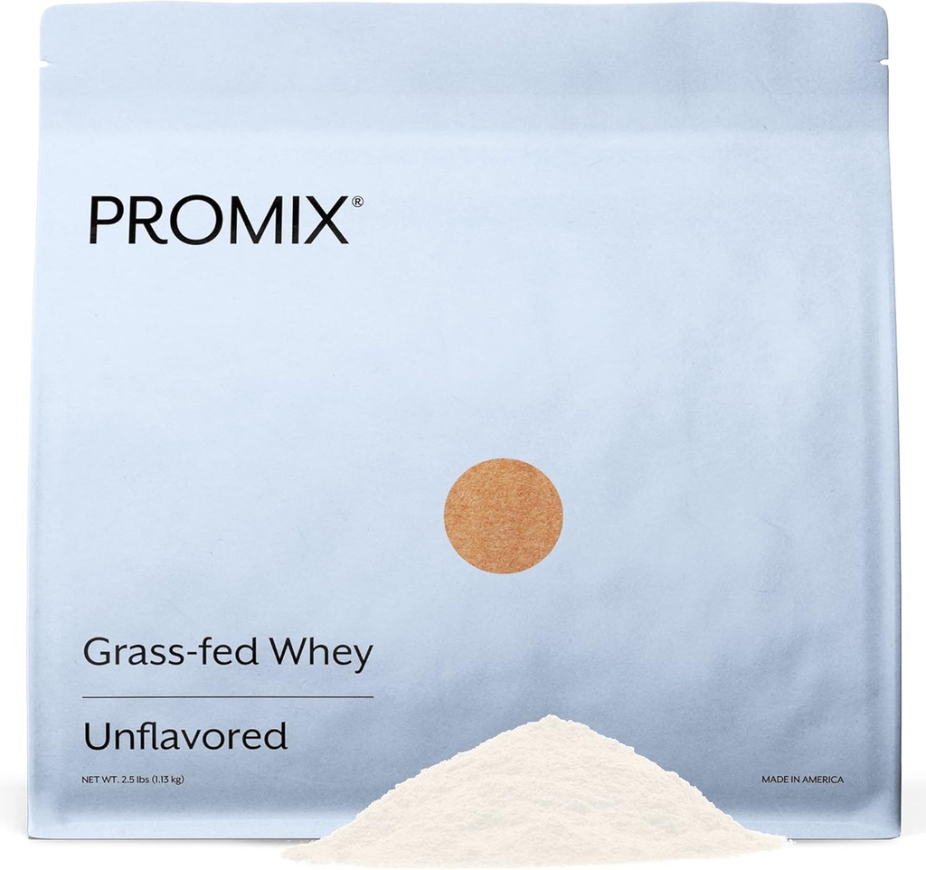 ProMix Nutrition Whey Protein Pulber, Maitsestamata - Grass-Fed - - -Post Treening Fitness & Nutrition Shakes, Smoothies, Küpsetamine & Cooking Retseptid - Gluteenivaba & Keto-Friendly - 2.5 Nael (1. pakk)