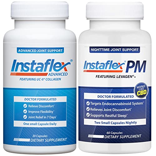 Instaflex Advanced Joint Support ja PM Nighttime Joint & Sleep Support