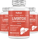 NuBest MaverTox - Premium Maksatervise valem - Maksapuhastus, Detox & Remont - piimaohaka, koliin, peet, kurkum, artišokk & Dandelion - 3 pakendit | 3 kuu pakkumine