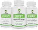 Dopamiini tugisammas, mis on ühendatud alfa GPC ja uridiiniga - neuro Boost Duo