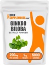 BulkSupplements.com Ginkgo Biloba ekstrakti pulber - alates Ginkgo Biloba Leaf, Antioksüdant Allikas, Taimne täiendus - Gluteenivaba, 200mg Serving, 1kg (2,2 naela) (pakk 1)