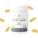 Emu õli kapslid - süda, juuksed, ainevahetus ja ühine tugilisa - farmatseutiline klassi Emu õli CLA, Omegas 3, 6 ja 9 vitamiiniga K2, A & E Y-Not Natural - 1000 mg, 100 kapslit