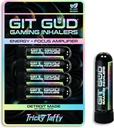 GIT GUD Energy Stick (4 Pack) Konkurentsivõimeline fookusvõimendi, värskendav rahapaja aroom, igapäevane kasutamine, kaasaskantav ühekordne, Tricky Taffy (Taffy Mint)